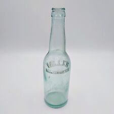 Antique Miller Milwaukee Aqua Beer Bottle - Pre Miller-Brewing,  Rare picture