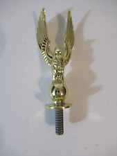 Lot 3 Vintage Gold Eagle Winged Victory Trophy Toppers Metal Globe Bolt picture