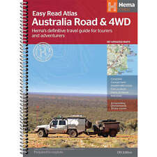 Hema Australia Road and 4WD Easy Read Atlas 187 Updated Maps (Spiral Bound) picture