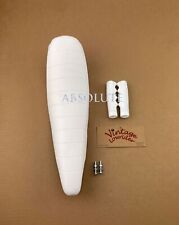 VINTAGE LOWIRDER SOLID WHITE BANANA SEAT W/ LOWRIDER WHITE GRIPS FOR 20