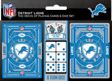 MasterPieces - Detroit Lions - NFL 2-Pack Playing Cards & Dice Set picture