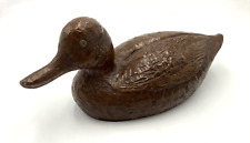 Wooden Duck Decoy Decorative Carved Wood Mallard Duck Decoy 11 Inches picture