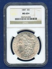 1887 P NGC MS65+ Morgan Silver Dollar $1 US Mint Coin 1887-P MS-65+ Plus  picture