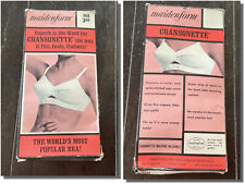 Vintage 1950s Circle Spoke Stitch Exquisite Form Pointy White Bra In Box 36A picture