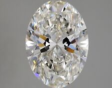Lab-Created Diamond 4.20 Ct Oval H VS1 Quality Very good Cut IGI Certified picture