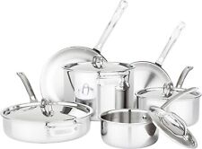 Viking Culinary 3-Ply Stainless Steel Cookware Set, 10 Piece, Retail $700 picture