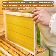 20 Assembled Beehive Frames Coated Beeswax Foundations For Brood Box Beekeeping picture