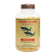NCB Golden Alaska Deep Sea Fish Oil 1000 mg 200 SG Fresh Made In USA picture