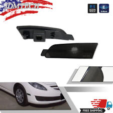 Smoked Lens Front Bumper Side Marker Lamps Reflectors Kit For 2009-2013 Mazda 6 picture