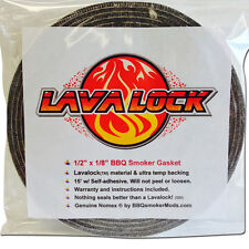 Grey Lavalock® Gasket High Temp BBQ Smoker Grill Nomex Self Stick 1/2 x 1/8 x 15 picture