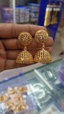 Ethnic Bollywood Bridal Women Indian Earrings Jhumki Gold Plated Fashion Jewelry picture