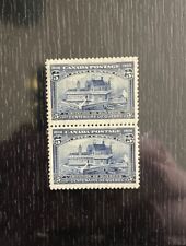 Canada #99 5 Cent Blue Quebec Tercentenary Issue Pair MNH picture
