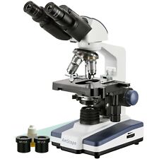 AmScope 40X-2500X LED Lab Binocular Compound Microscope with 3D-Stage picture