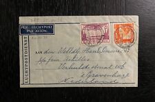 NED-INDIE  1936 PRE WWII 12½c+30c On Airmail Cover Batavia JAVA To Holland picture