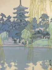 Hiroshi Yoshida Woodblock print Sarusawa Pond Purchased by Princess Di herself picture