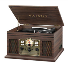 Victrola Classic 6-in-1 Bluetooth Record Player with CD, Cassette, FM Radio picture