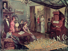 Estey Organ Vintage Ad POSTER.Home wall.Piano Decor Art.House.1883 picture