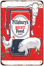Pillsbury's Best Feed Vintage Look Reproduction Metal Sign picture