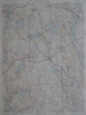 Original 1941 USGS Road Map PAXTON Massachusetts Rutland North Spencer Railroad picture