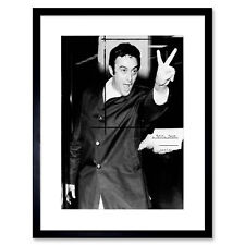 Vintage Lenny Bruce Victory Sign Comedy USA Framed Wall Art Print picture