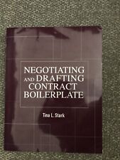 Negotiating and Drafting Contract Boilerplate Paperback Tina L Stark picture