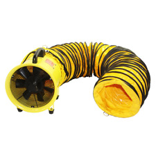 Portable Confined Space Ventilator with Hose, High-Velocity 8 in. 2 Speed NEW picture