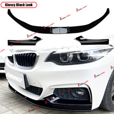 For BMW F22 F23 M235i M240i M Tech 2013-2020 Glossy Black Front Splitter Lip picture