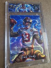 Brock Purdy Prizm 49ers Card Anime of Sport Swag Refractor 3/5 Graded Encased picture