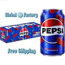 Pepsi Wild Cherry Soda Pop 12oz, (12 Pack Cans) picture