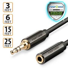 FosPower 3 6 15 25 FT 3.5mm Male Female Headphone Stereo Audio Extension Cable picture