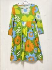 Vintage Marimekko Women's Floral A-line Dress Colorful Size M 100% Cotton picture