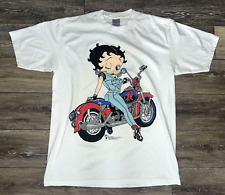Vintage 1997 Betty Boop Shirt *DouBLe SiDeD* Motorcycle Hip Hop Adult Size Large picture