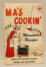 Vintage 1969 Ma’s Cookin’ Mountain Recipes  Cookbook Ozark Customs And Sayings picture
