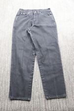 VTG Chic Women Jeans 12P Black Vintage Petite Denim Classic Casual American Pant picture