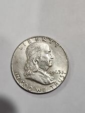 1963-D Benjamin Franklin 90% Silver Half Dollar Coin  picture
