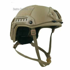 US Ship FAST Army Real Bulletproof Level 3 Tactical Helmet UHMWPE BALLISTIC IIIA picture