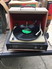 SEARS SILVERTONE STEREO PORTABLE RECORD PLAYER Rare Model 6262. Works Needs TLC picture