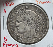 1850 A France 5 Francs - Silver picture