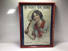T31 Vintage Antique August 1913 The Peoples Home Journal Tennis Cover With Frame picture