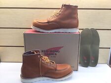 Red Wing Heritage Men's Classic Moc US 13 D Oro-Legacy Brown Wedge Sole Boots picture