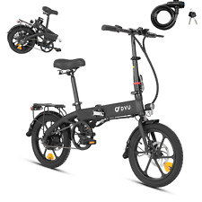 DYU A1F Folding Electric Bike for Adults Teens, Commuter City Ebike w/Free Lock picture