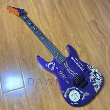 Solid Body Custom purple Ouija Electric Guitar with Moon  picture