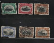 US Scott # 294-299 Pan-American Exposition  Complete set, Used. CV: $119.00 picture