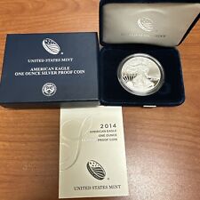 2014-W American Eagle Silver Proof Dollar in Original US Mint Box with COA picture