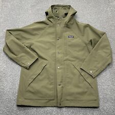Patagonia Jacket Large Green Parka H2No Waterproof Coat Full Zip - Shell Only picture