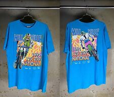 Vintage 1994 Millville Pro Motocross National T-Shirt Cotton Unisex Size S-3XL picture