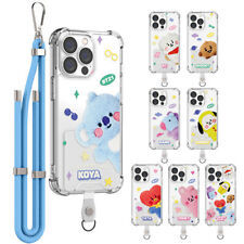 BT21 Fluffy Smart Tab Hands Strap Cushion Case for Galaxy S23 S23 Plus S23 Ultra picture