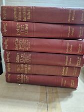 Antique Book lot of 6 Red Decor Classics Early 1913 Rudyard Kipling Authorized  picture