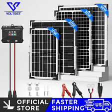 VOLTSET 12V Solar Battery Trickle Charger Maintainer 20W Solar Panel Kit for Car picture
