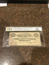 SASA 1863 State Of North Carolina One Dollar Treasury Note Pcgs Vf25 picture